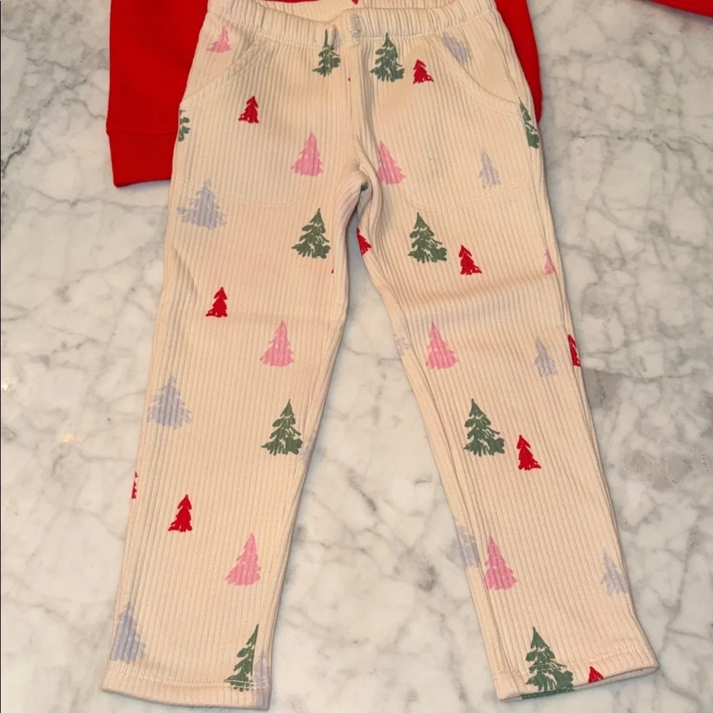 Cat & Jack Festive Red and Cream Bundle Set 4/5T
